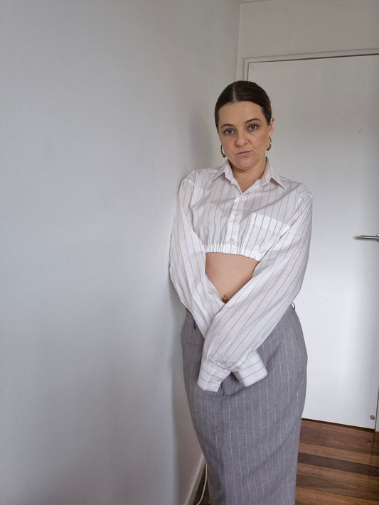 Reworked Classic- White Stripes