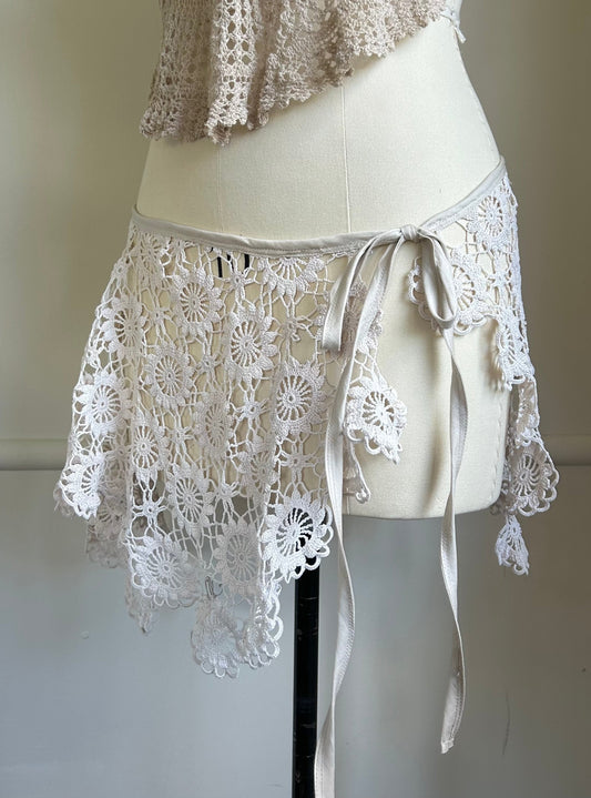 Heirloom Crochet Wrap Belt