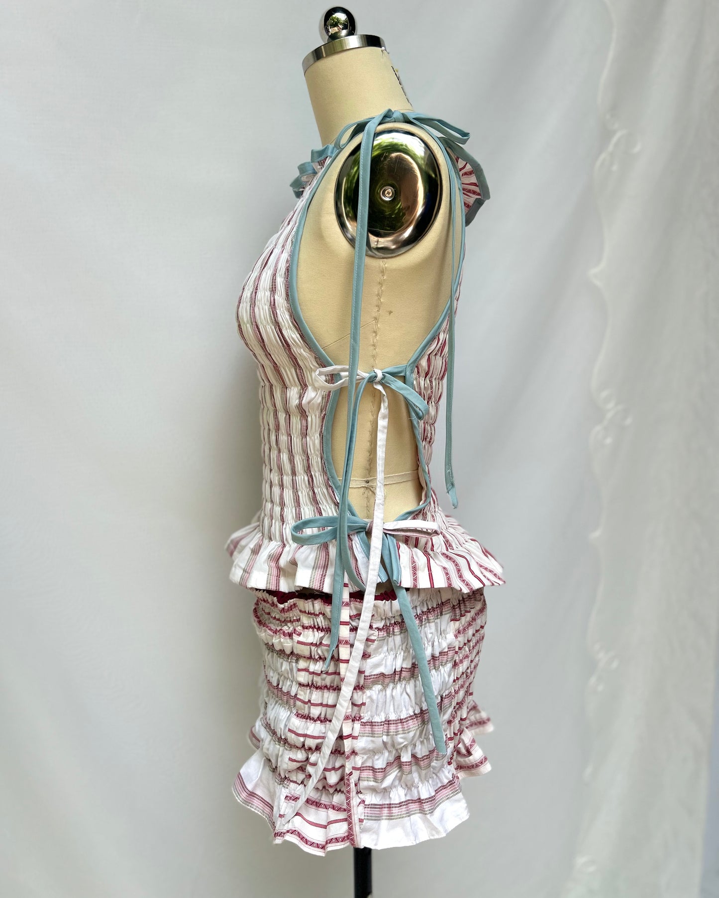 Mirror Muse Tank- White Stripe