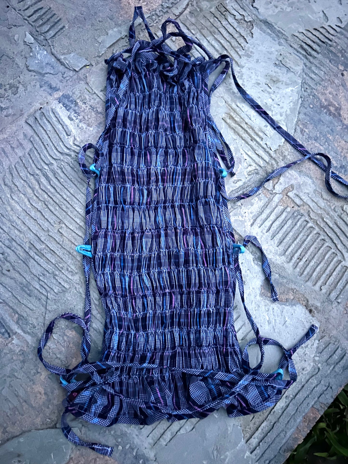 Reversible Contour Top- Plaid/Pink