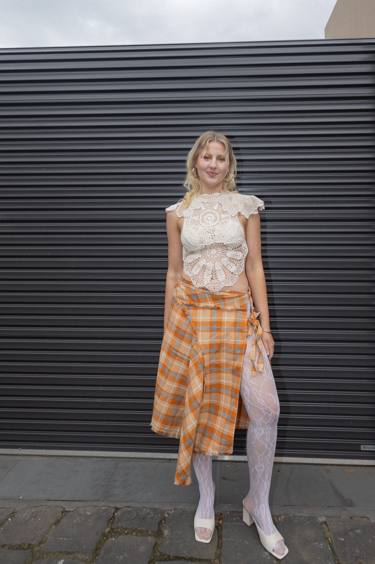 Archive Plaid Wrap Skirt