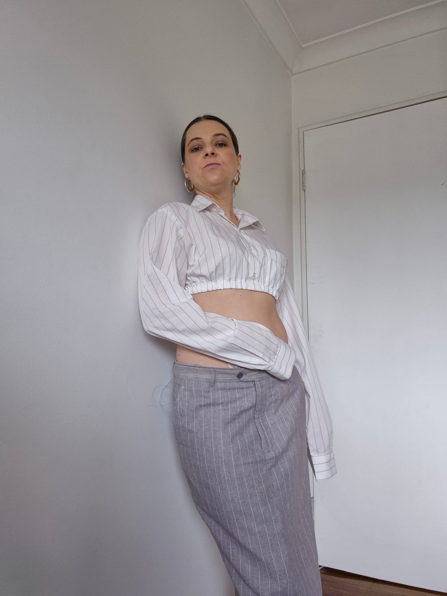 Reworked Classic- White Stripes