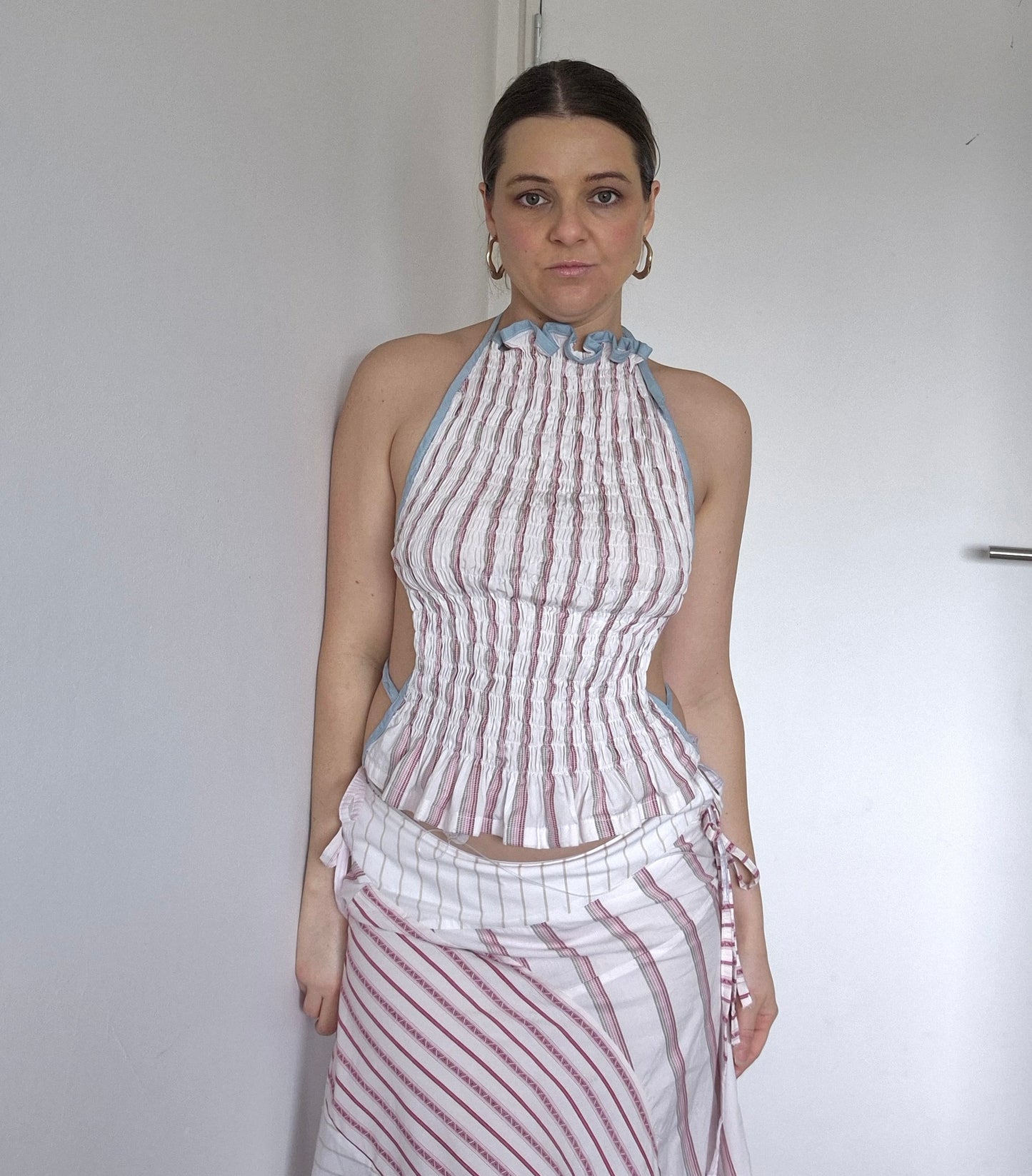 Mirror Muse Tank- White Stripe