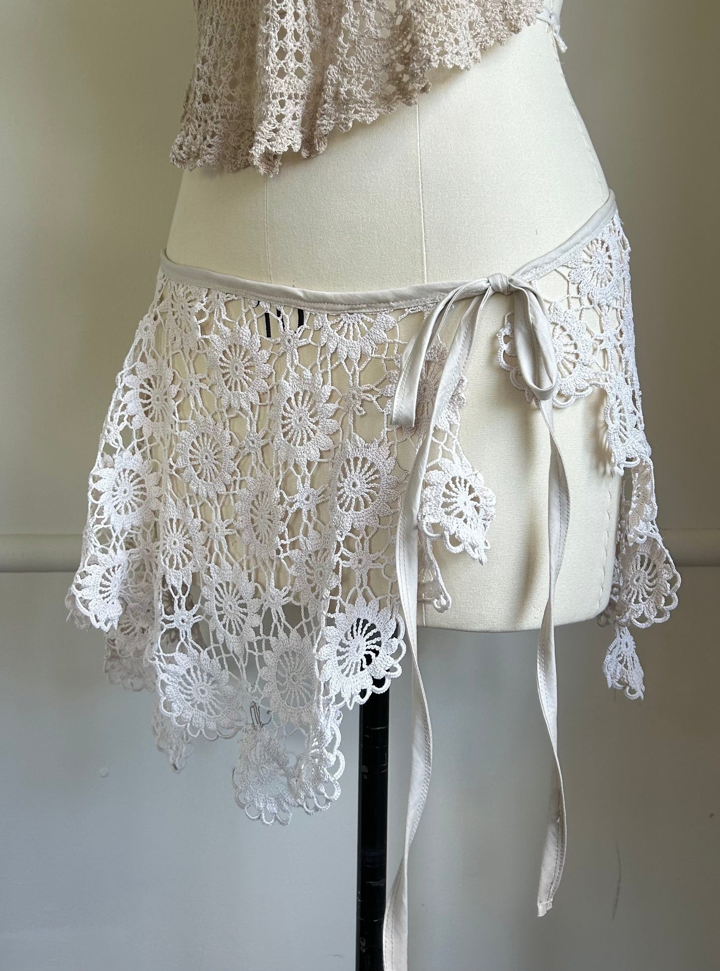 Heirloom Crochet Wrap Belt