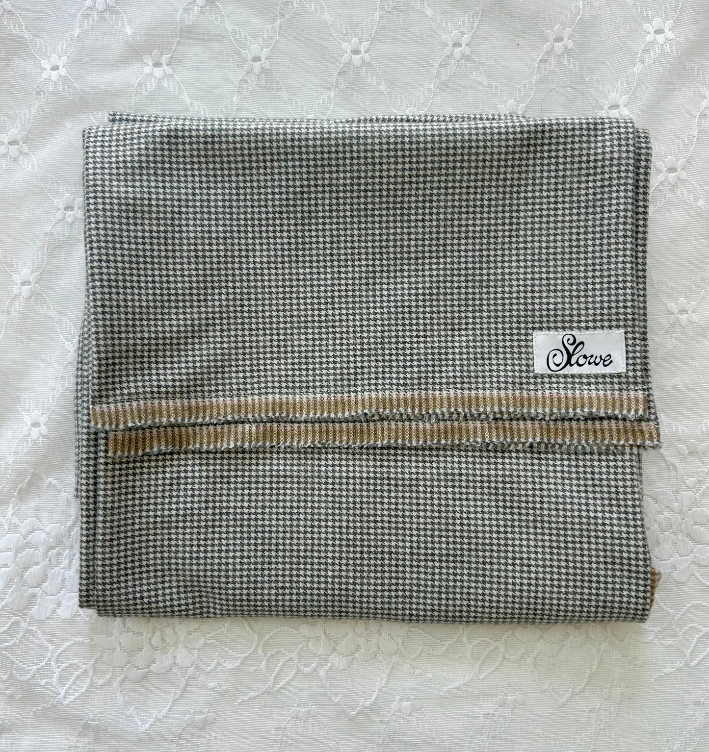 Hooded Houndstooth Scarf