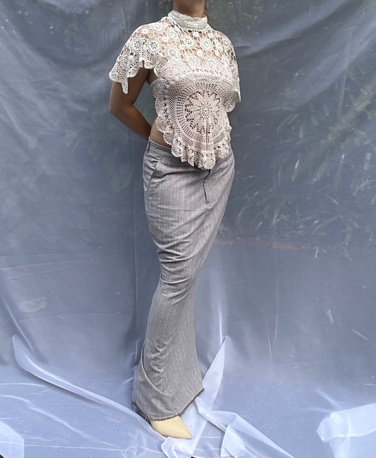 Reconstructed Suit skirt