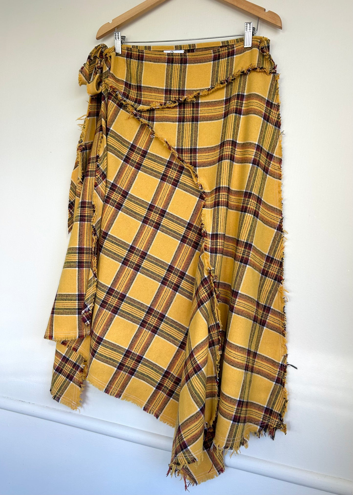 Archive Plaid Wrap Skirt