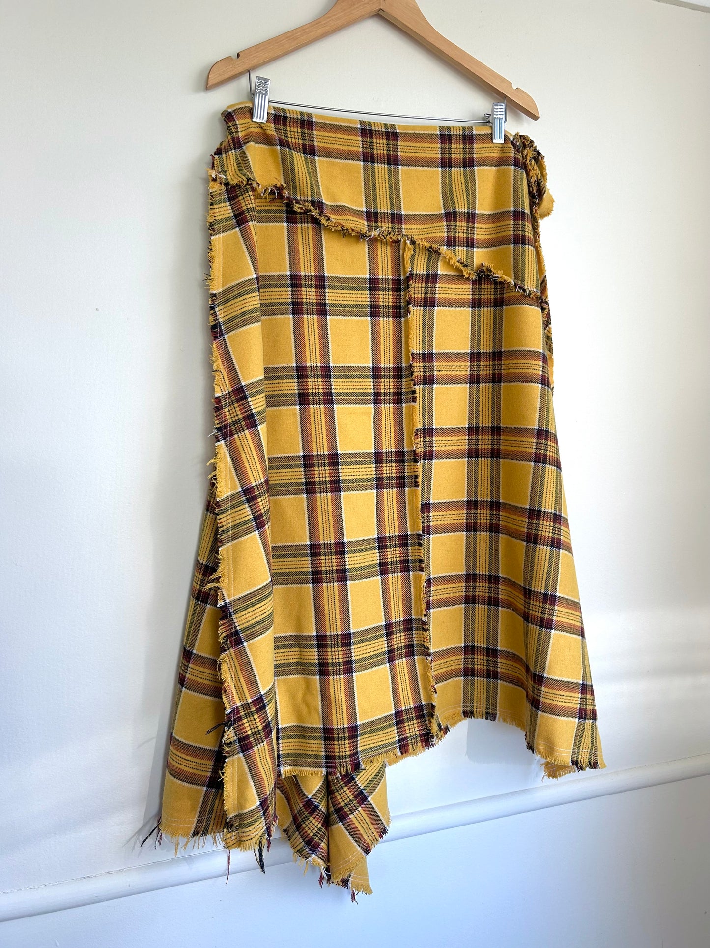 Archive Plaid Wrap Skirt