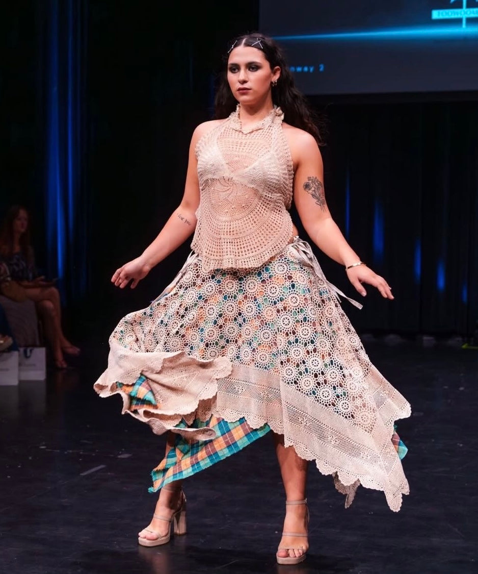 Heirloom Crochet Tablecloth Skirt
