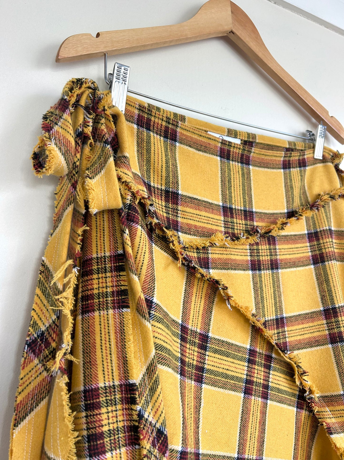 Archive Plaid Wrap Skirt