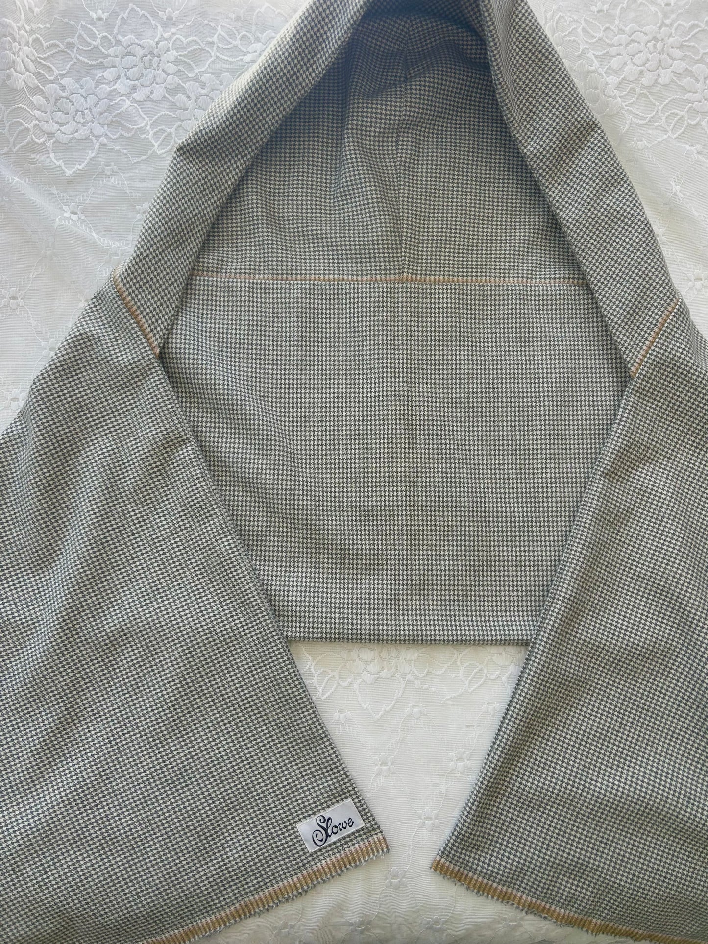 Hooded Houndstooth Scarf