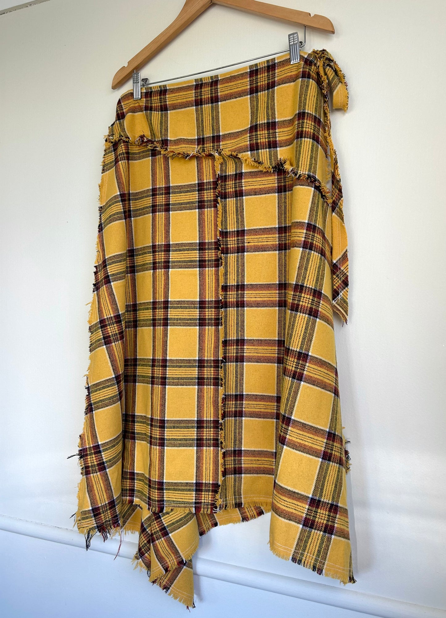 Archive Plaid Wrap Skirt