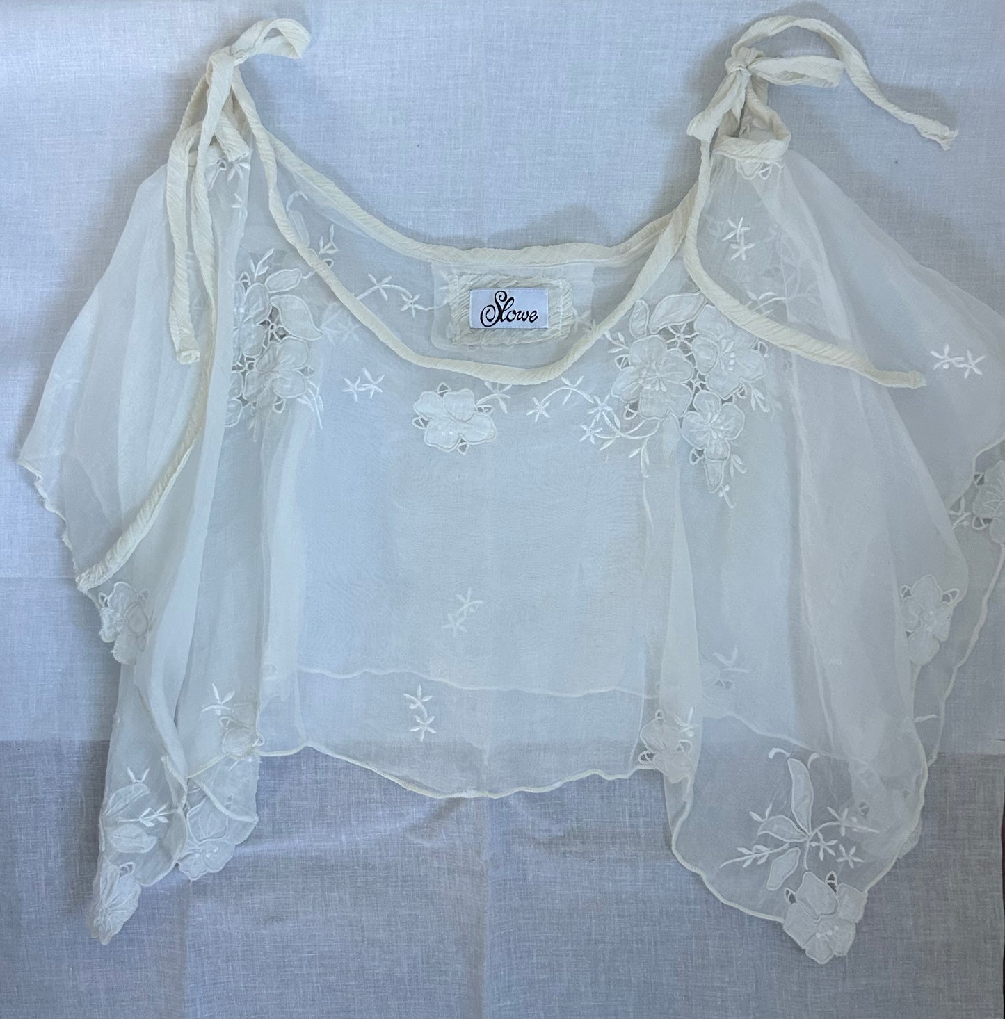 Heirloom Silk Organza Mini Skirt