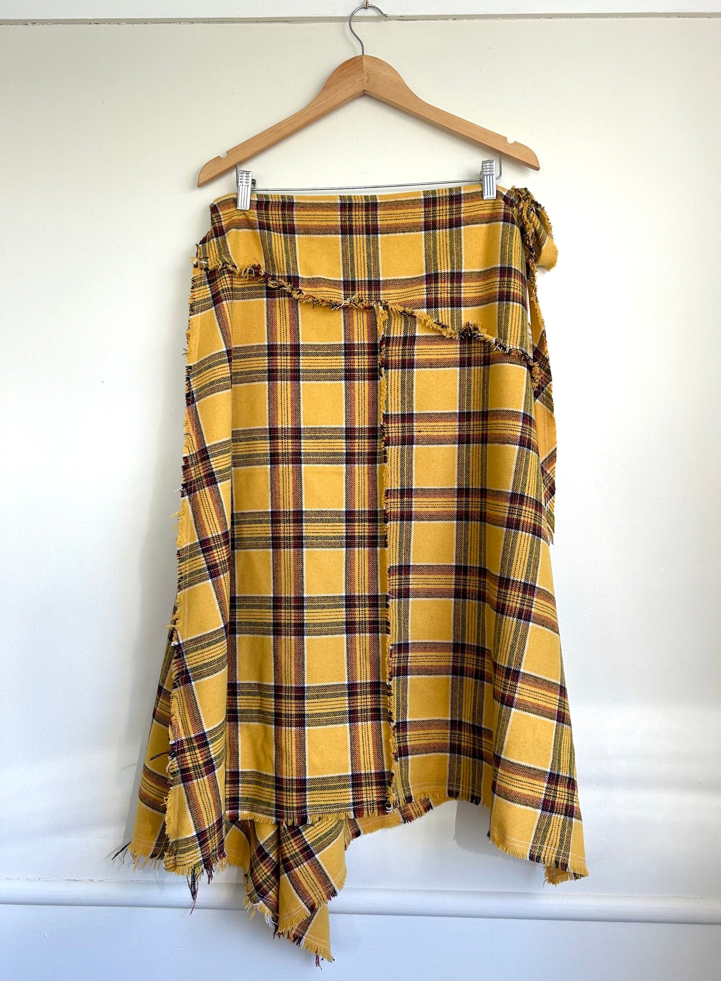 Archive Plaid Wrap Skirt