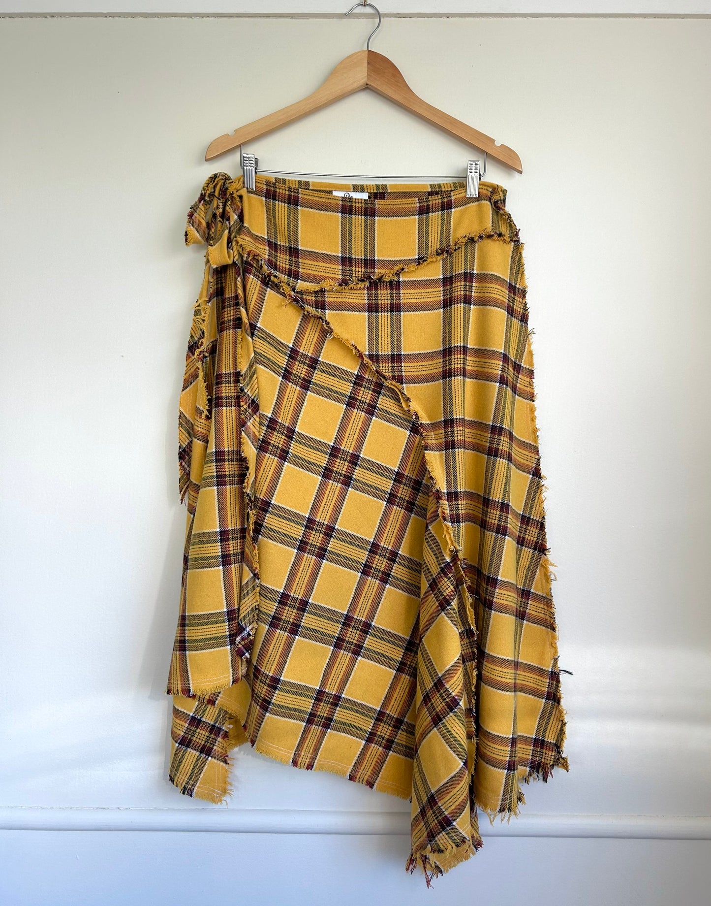 Archive Plaid Wrap Skirt