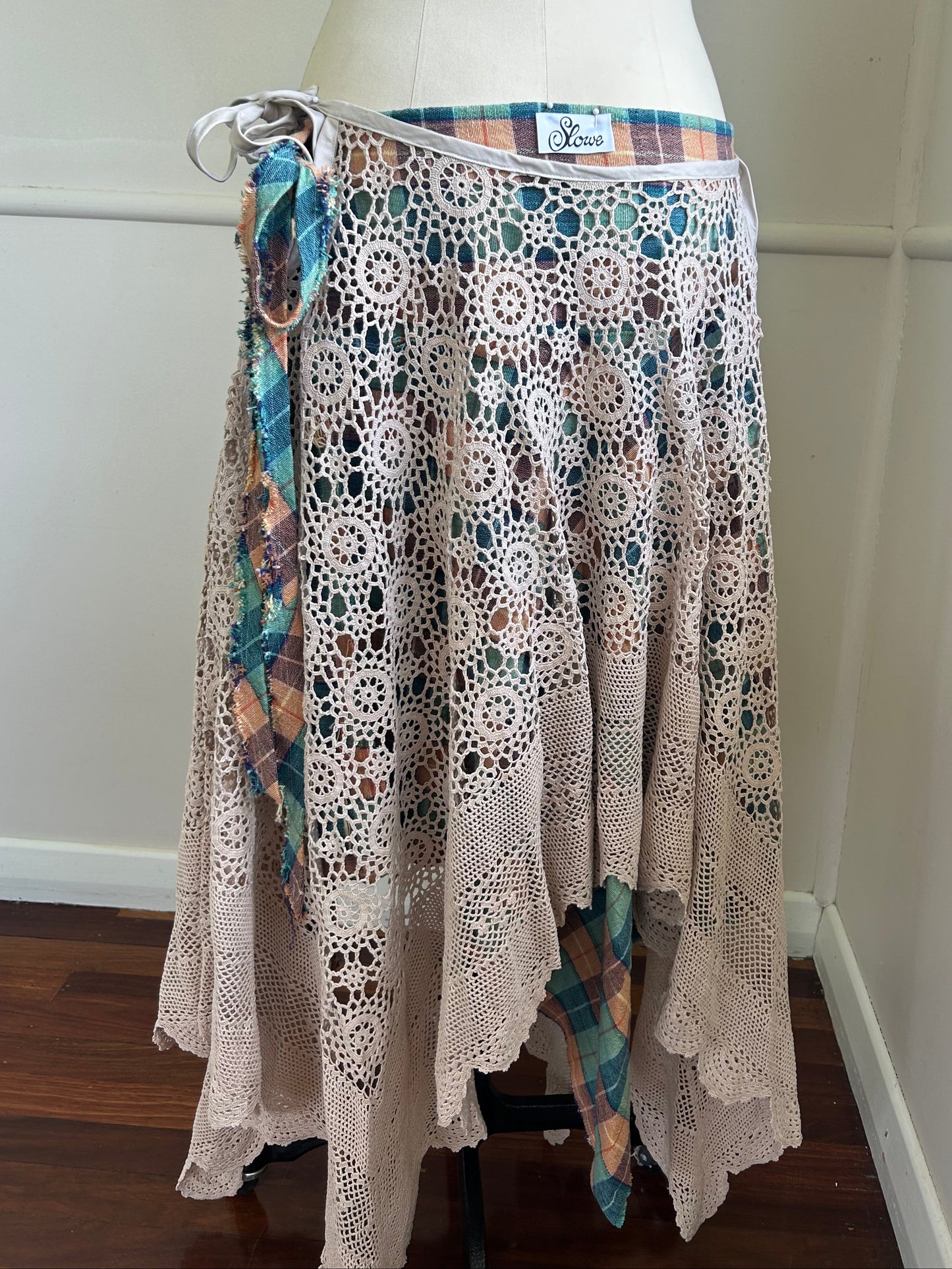 Heirloom Crochet Tablecloth Skirt
