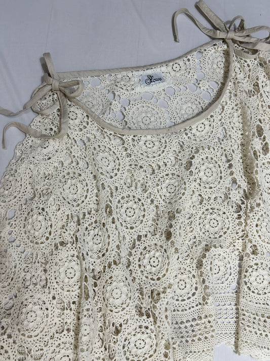 Heirloom Crochet Tablecloth Skirt