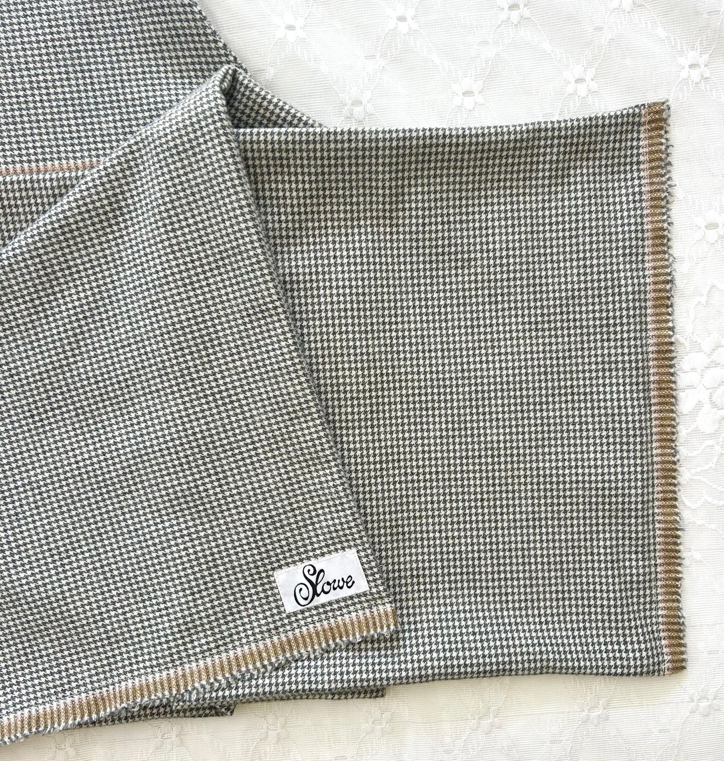 Hooded Houndstooth Scarf