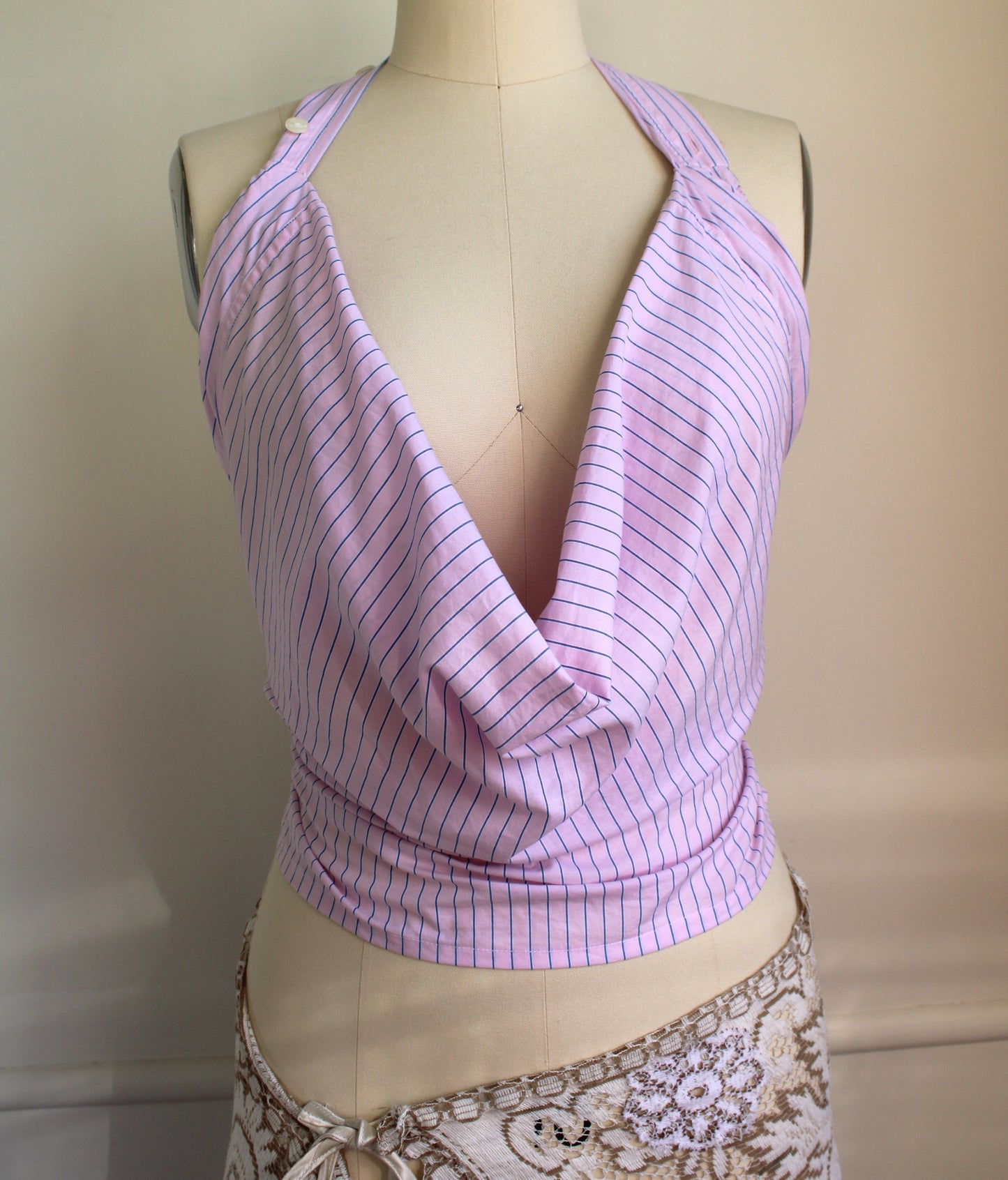 Reconstructed Halter Top